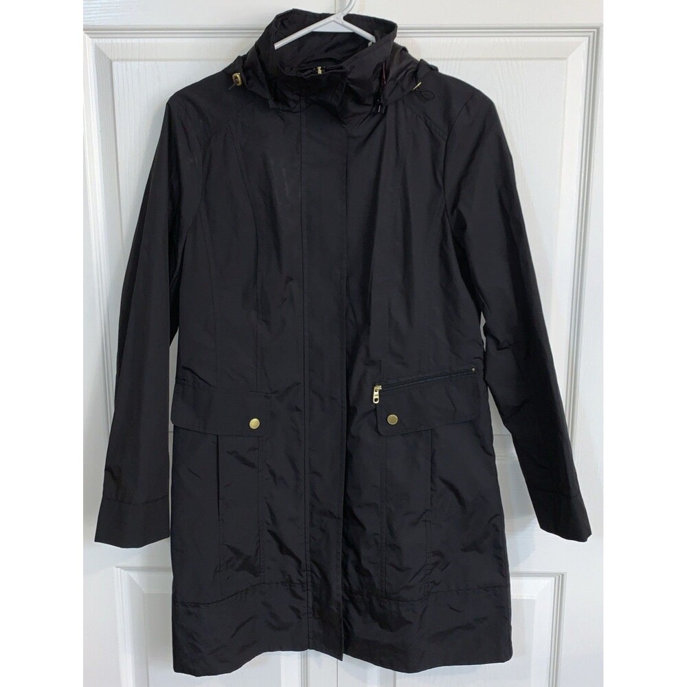 Cole Haan Signature Packable Rain Coat Black Women’s S/P